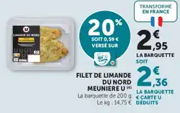 Super U U Filet de limande offre