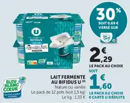 Hyper U BIFIDUS U LAIT FERMENTE offre