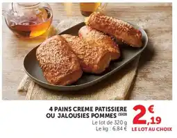 Super U PAINS CREME PATISSIERE offre