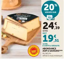 Hyper U U Saveurs Abondance AOP offre
