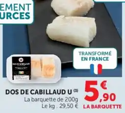 Hyper U U DOS DE CABILLAUD offre
