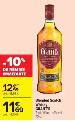 Carrefour GRANT'S Blended Scotch Whisky offre