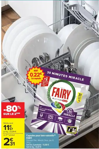 FAIRY Capsules pour lave-vaisselle