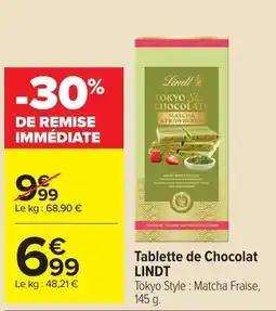 Carrefour LINDT Tablette de Chocolat offre
