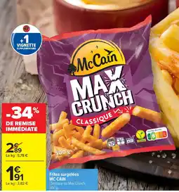 Carrefour Market McCain Max Crunch offre