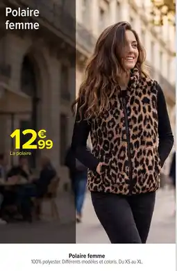 Carrefour Polaire femme offre