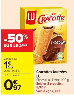 Carrefour Market LU Cracotte offre