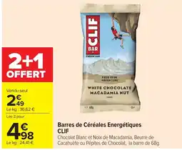 Carrefour Market CLIF Barres de Céréales Energétiques offre