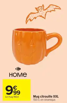 Carrefour HOME Mug citrouille XXL offre