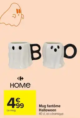 Carrefour HOME Mug fantôme Halloween offre