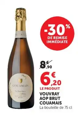 Hyper U COUAMAIS Vouvray AOP Brut offre