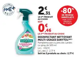 Hyper U SANYTOL Le Désinfectant Nettoyant offre