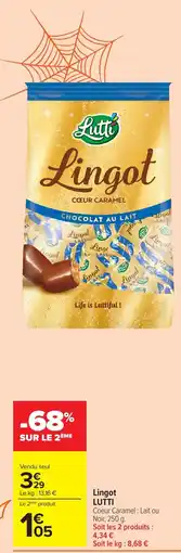 Carrefour Market LUTTI Lingot offre