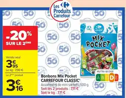 Carrefour Carrefour Classic Bonbons Mix Pocket offre