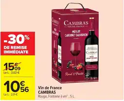 Carrefour Market CAMBRAS Vin de France offre