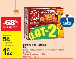 Carrefour BN Biscuits Mini offre