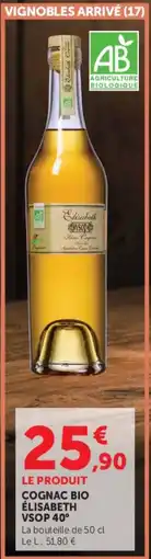 Hyper U Élisabeth Cognac Bio offre