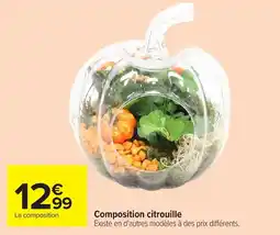 Carrefour Composition citrouille offre