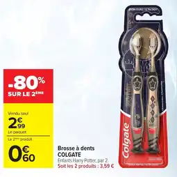Carrefour COLGATE Brosse à dents Enfants Harry Potter offre