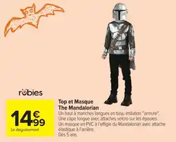Carrefour rubies Top et Masque The Mandalorian offre