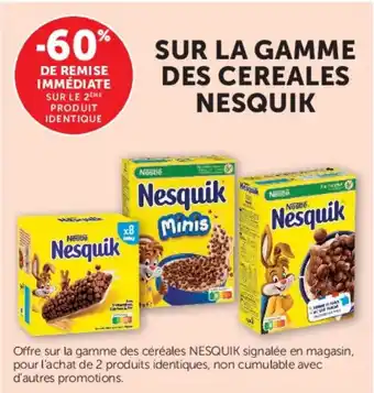 Nesquik sur la gamme des cereales