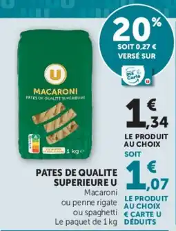 Super U U Macaroni offre
