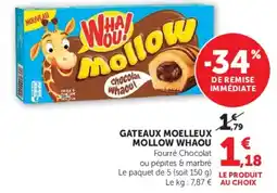 Hyper U Mollow Whaou! Gâteaux moelleux offre