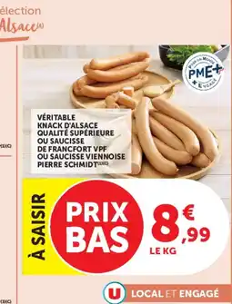Super U Pierre Schmidt Véritable Knack d'Alsace offre