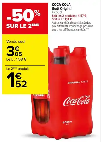 Carrefour Market Coca-Cola Goût Original offre