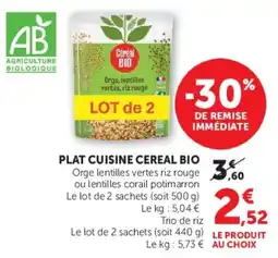 Hyper U Céréal BIO offre