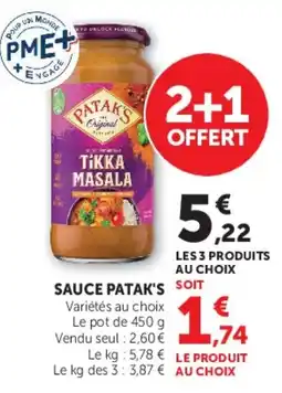 Hyper U PATAK'S Sauce offre