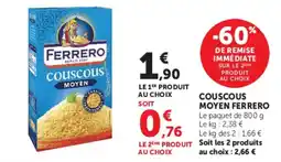 Hyper U FERRERO couscous moyen offre