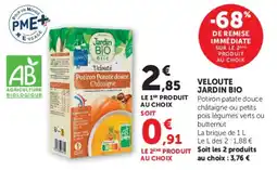 Hyper U Jardin Bio Velouté offre