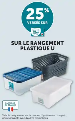 Hyper U U rangement plastique offre