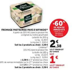Hyper U Pave d'Affinois offre
