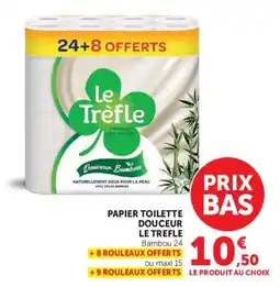Hyper U Le Trèfle Papier Toilette offre