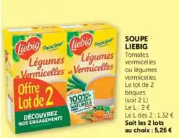 Super U Liebig Soupe Légumes Vermicelles offre
