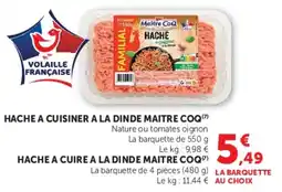 Hyper U Maitre Coq Hache à cuisiner à la dinde offre