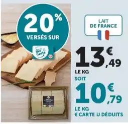 Hyper U LAIT DE FRANCE offre
