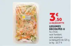 Hyper U LA BARQUETTE LEGUMES DECOUPES U offre