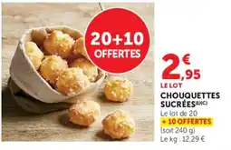 Hyper U Chouquettes Sucrées offre