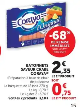 Super U Coraya Batonnet offre