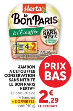 Super U Herta Le Bon Paris offre