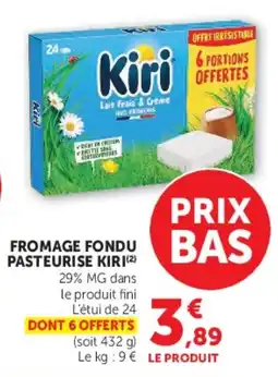 Super U Kiri Fromage fondu pasteurisé offre