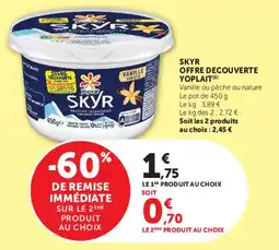 Super U Yoplait SKYR offre