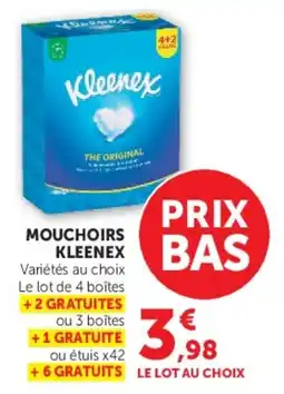 Super U Kleenex Mouchoirs offre