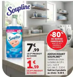 Super U Soupline Adoucissant offre