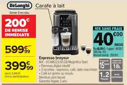 Carrefour DeLonghi Carafe à lait offre