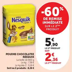 Hyper U Nesquik Poudre chocolatée offre