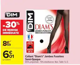 Carrefour DIM Collant Diam's Jambes Fuselées offre